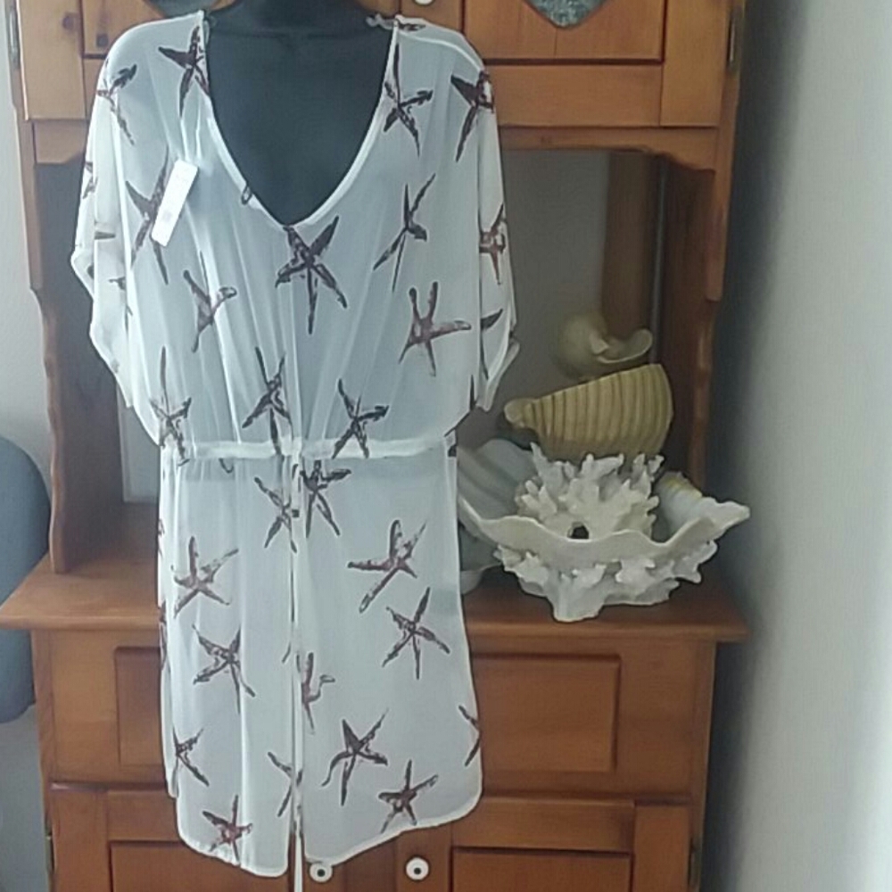 NWT Sheer Swim Coverup